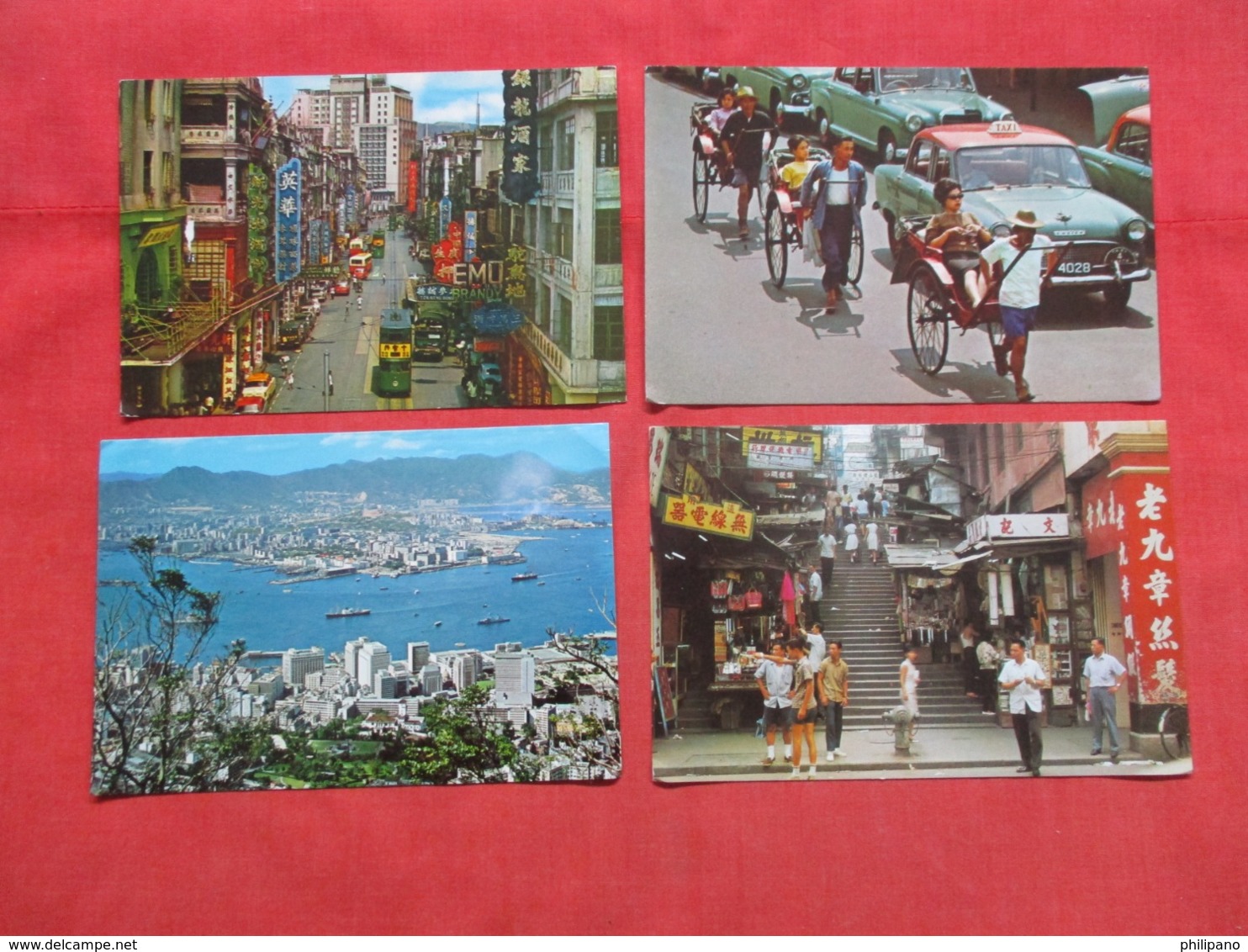 China (Hong Kong)  Lot Of 8 Cards-- Larger Format Approx.  4 X 6  -------- Ref-- 3697 - Cina (Hong Kong)