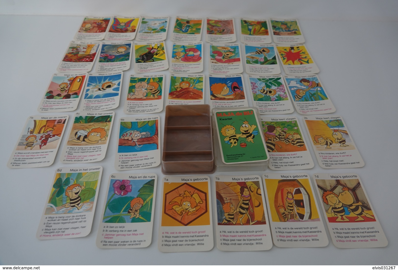 Speelkaarten - Kwartet, MAJA De BIJ, 1977, *** - - Speelkaarten