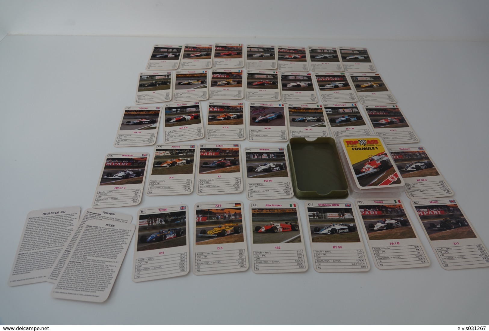 Speelkaarten - Kwartet, Formule 1, Top ASS, Nr 7626/0 *** - - Cartes à Jouer Classiques