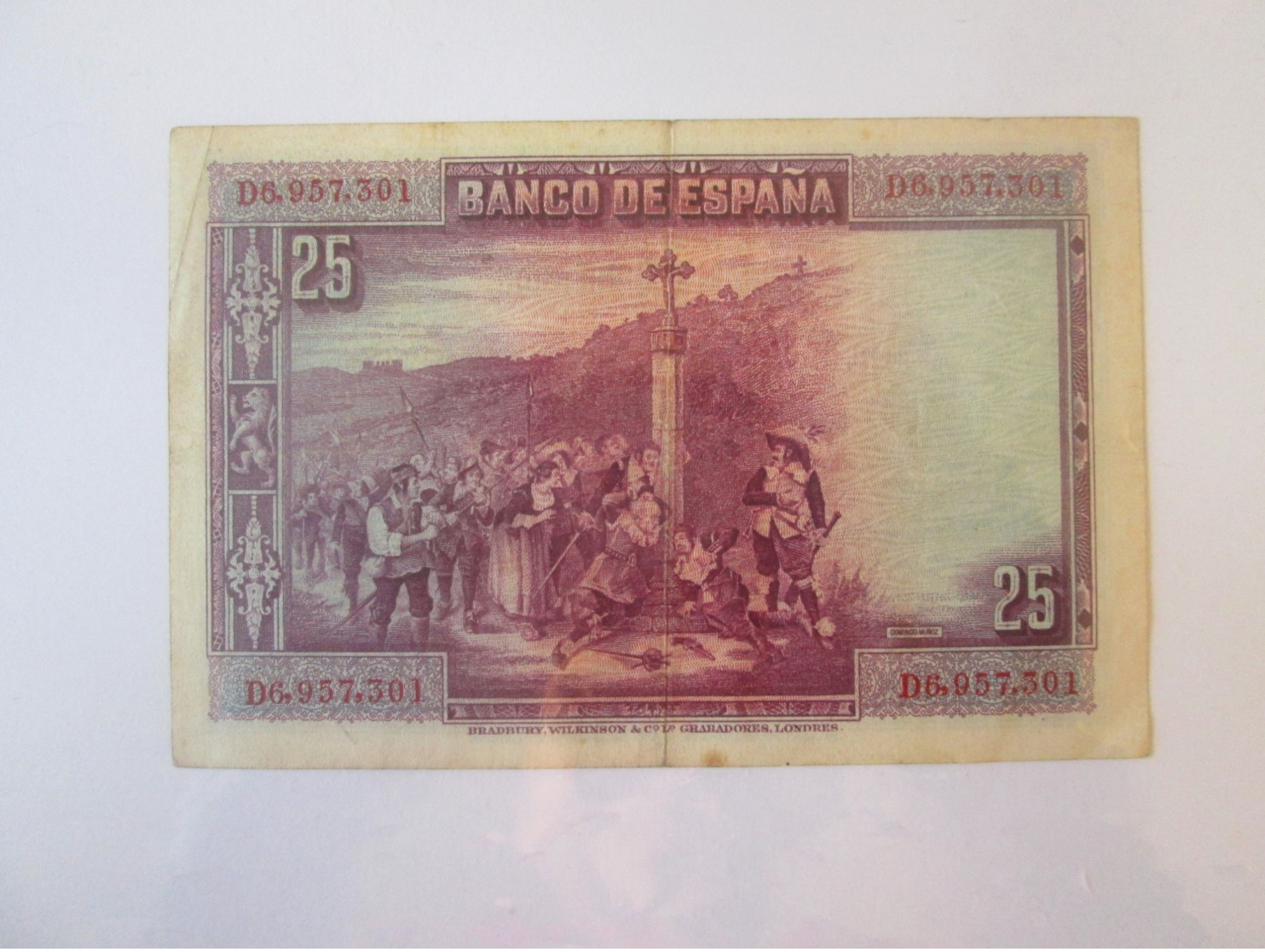 Spain 25 Pesetas 1928 Banknote - 1-2-5-25 Pesetas