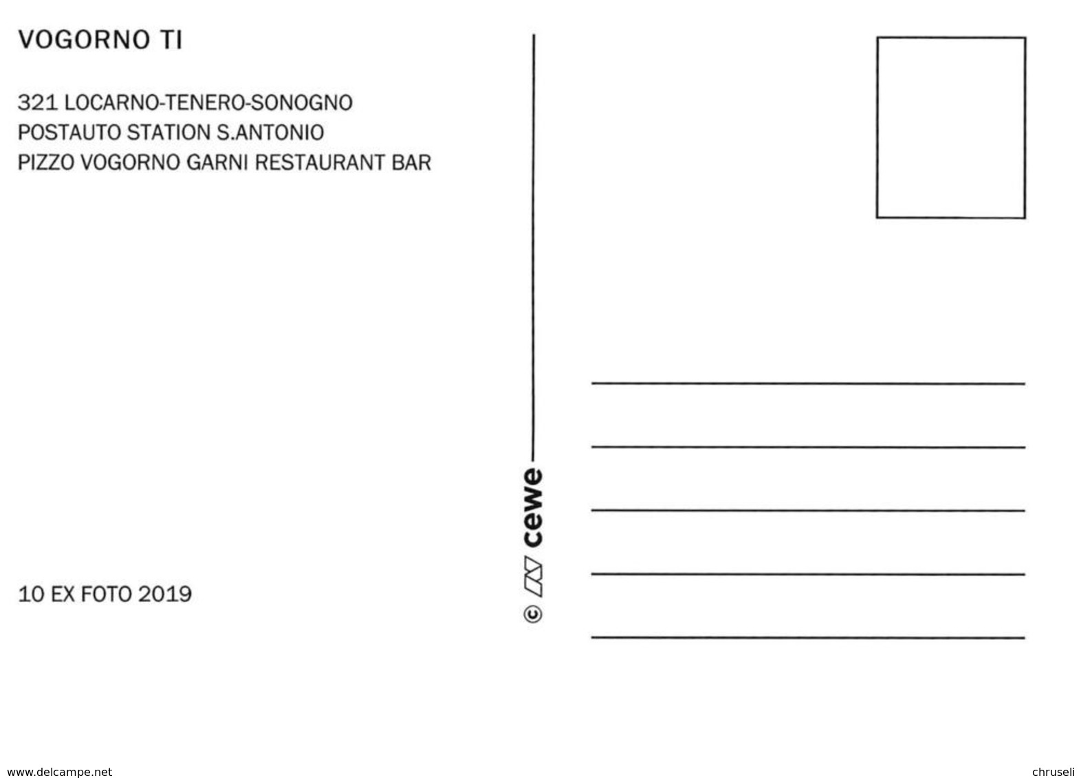 Vogorno  Postauto  2 Bild  Limitierte Auflage - Vogorno