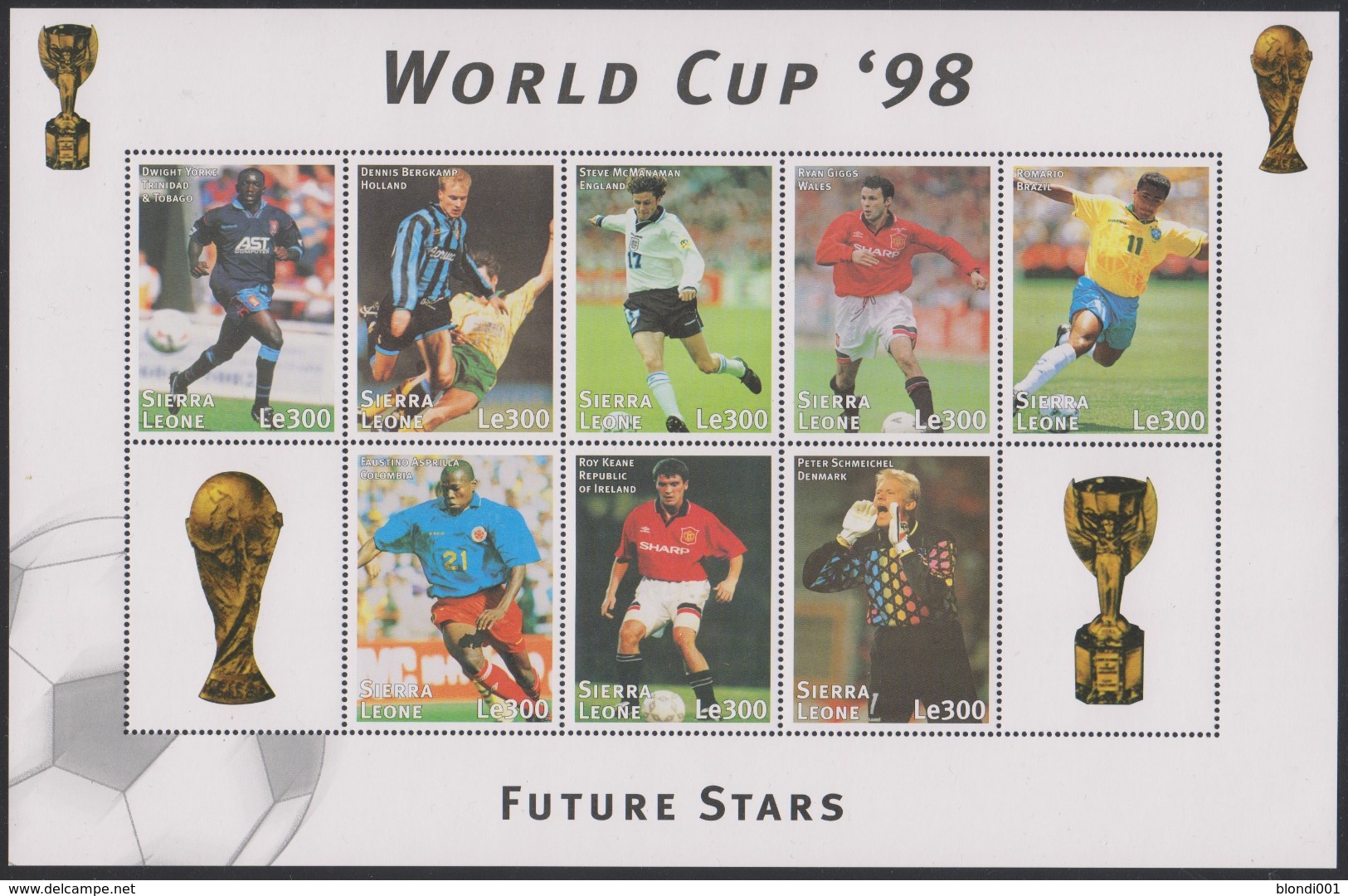 Soccer World Cup 1998 - SIERRA LEONE - Sheet MNH - 1998 – France