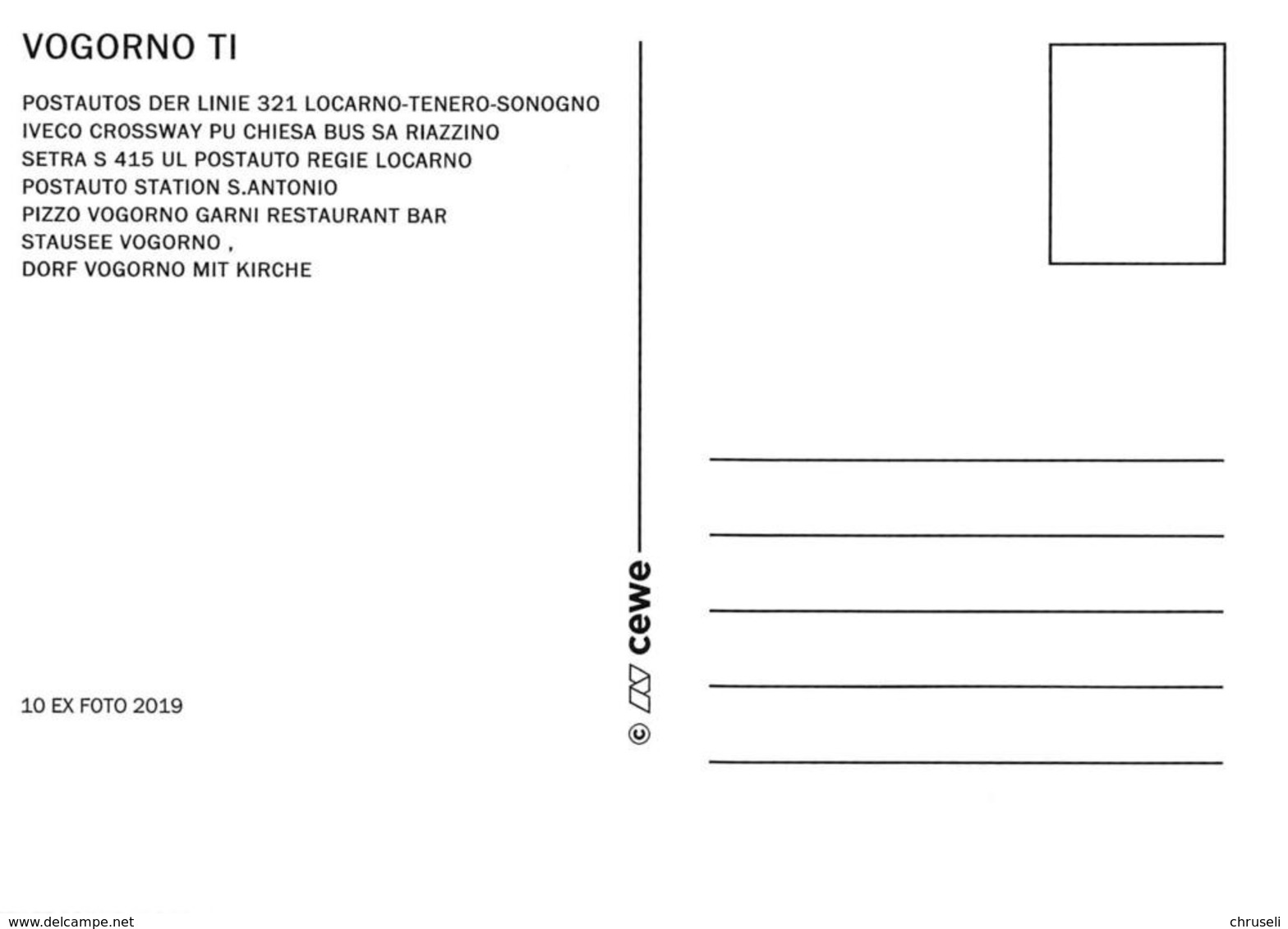 Vogorno  Postauto  4 Bild  Limitierte Auflage - Vogorno