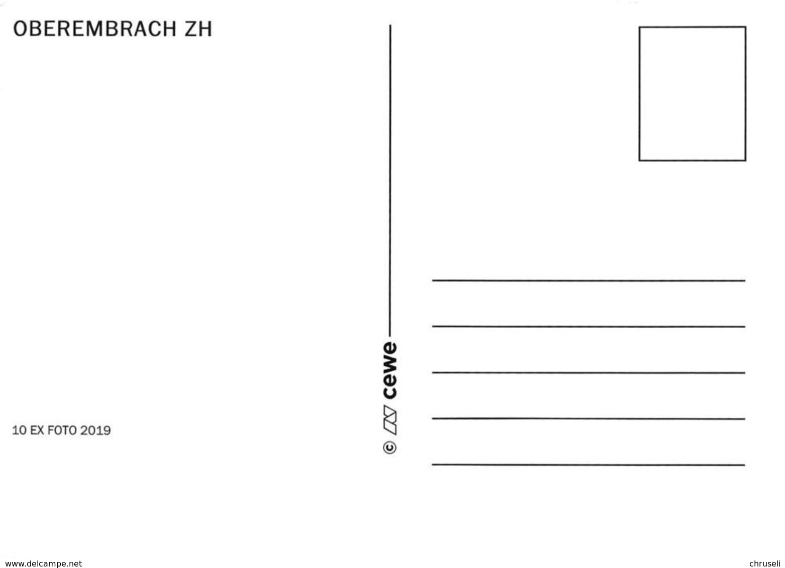 Oberembrach  Postauto 8 Bild  Limitierte Auflage - Embrach