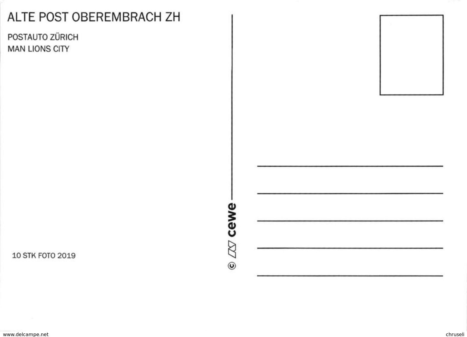 Oberembrach  Postauto   Limitierte Auflage - Embrach