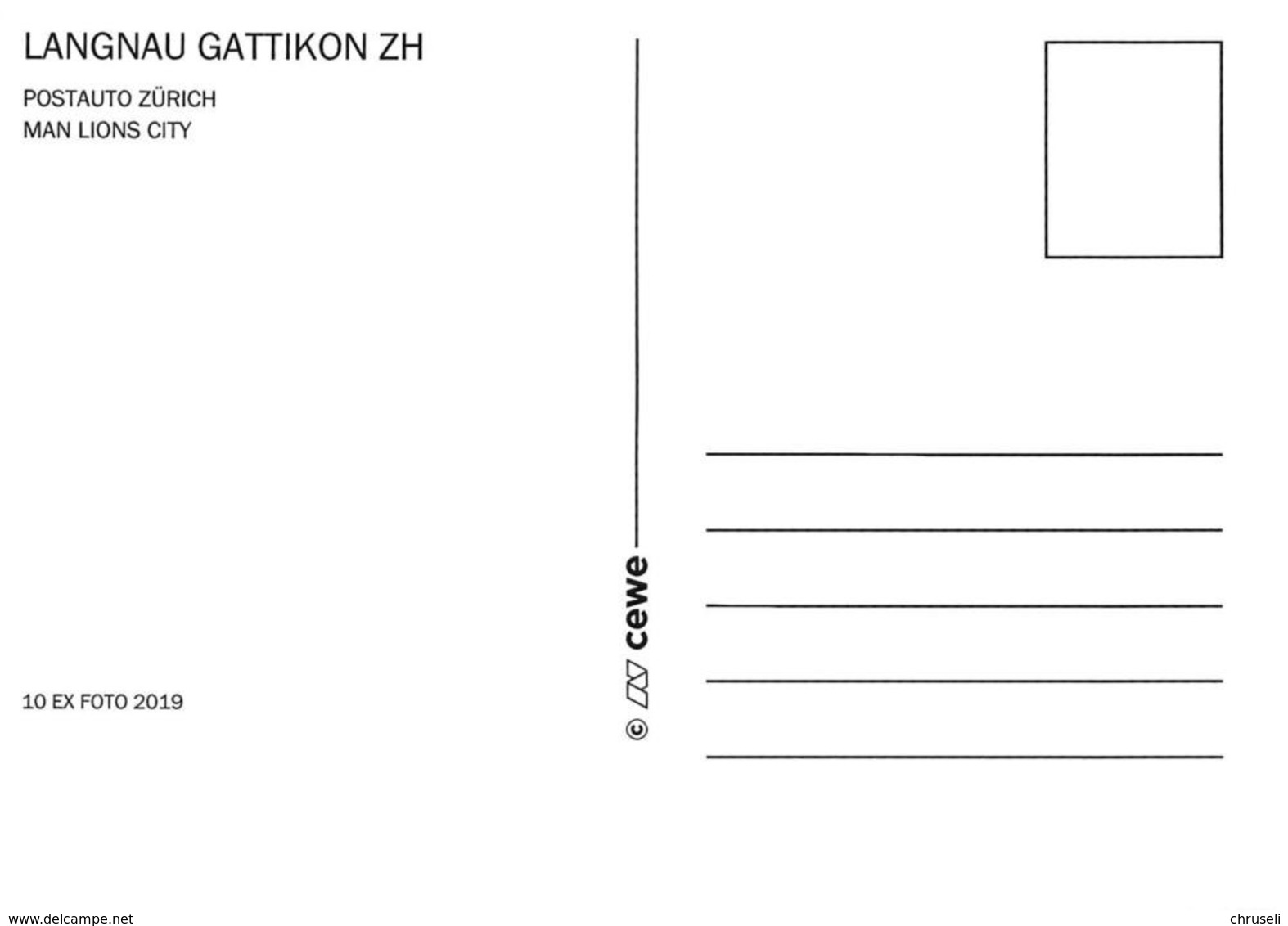 Langnau Gattikon Postauto   Limitierte Auflage - Langnau Am Albis 