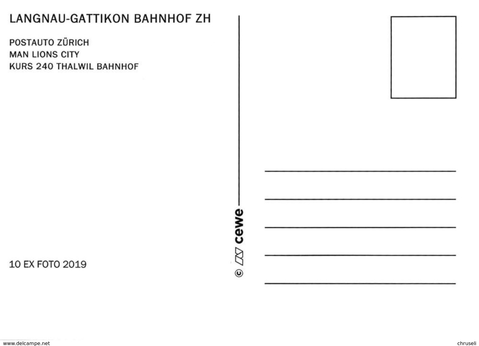 Langnau Gattikon Postauto   Limitierte Auflage - Langnau Am Albis 