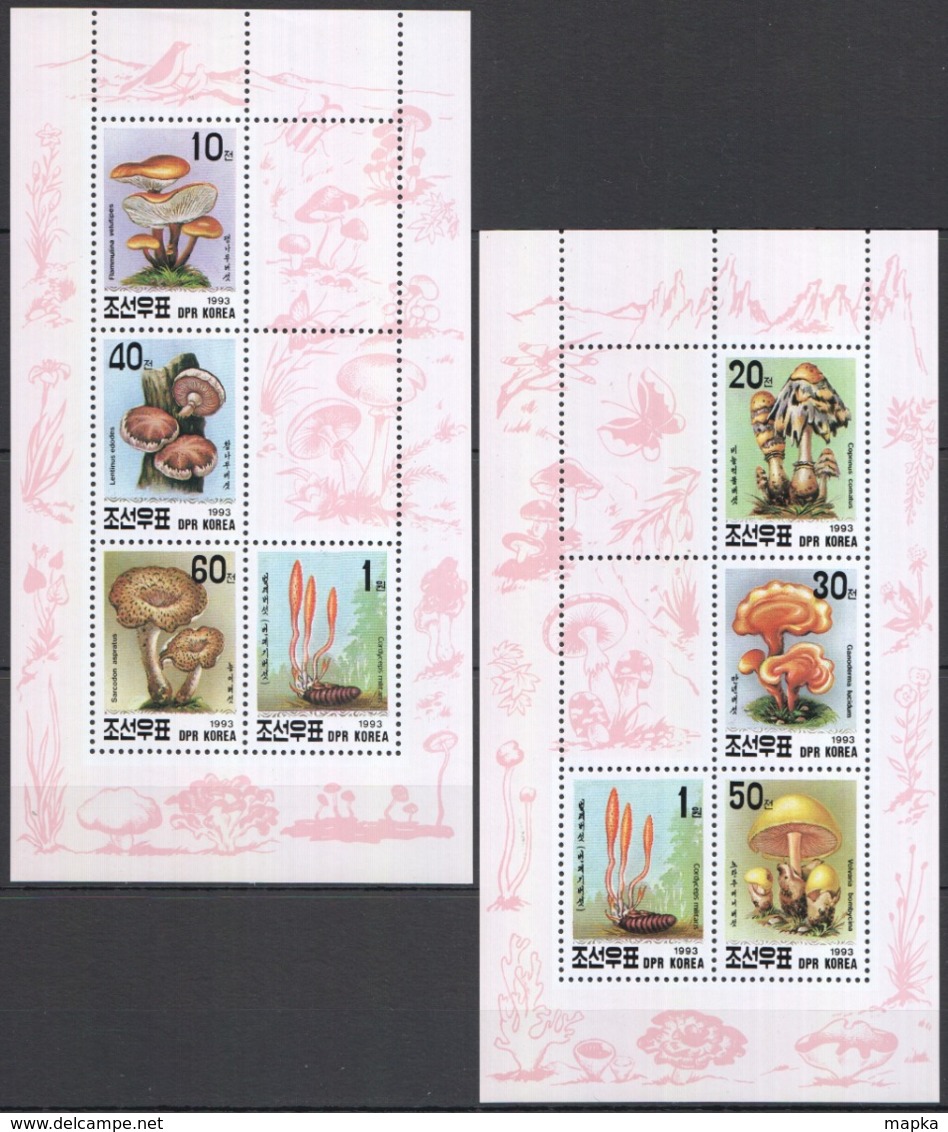 C158 ​​​​​​​!!! LAST ONE IN STOCK !!! 1993 KOREA FLORA NATURE MUSHROOMS 2KB MNH - Pilze