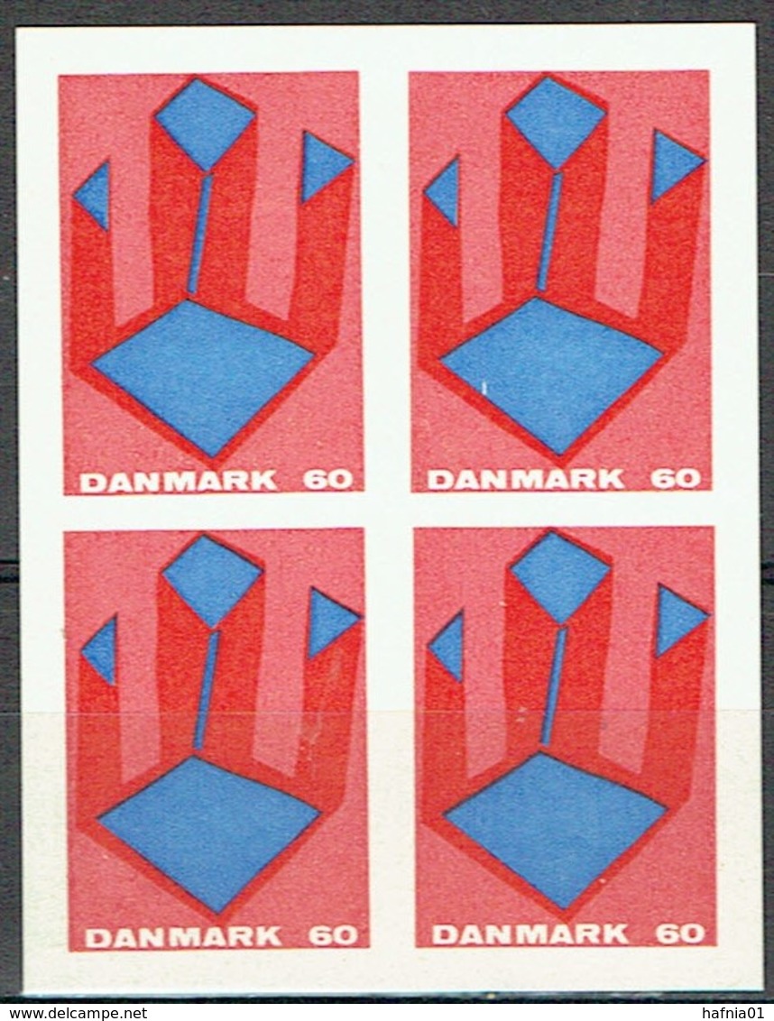 Czeslaw Slania. Denmark 1969.  Art. Essays, 4-block.  Mint Without Gum. - Ensayos & Reimpresiones