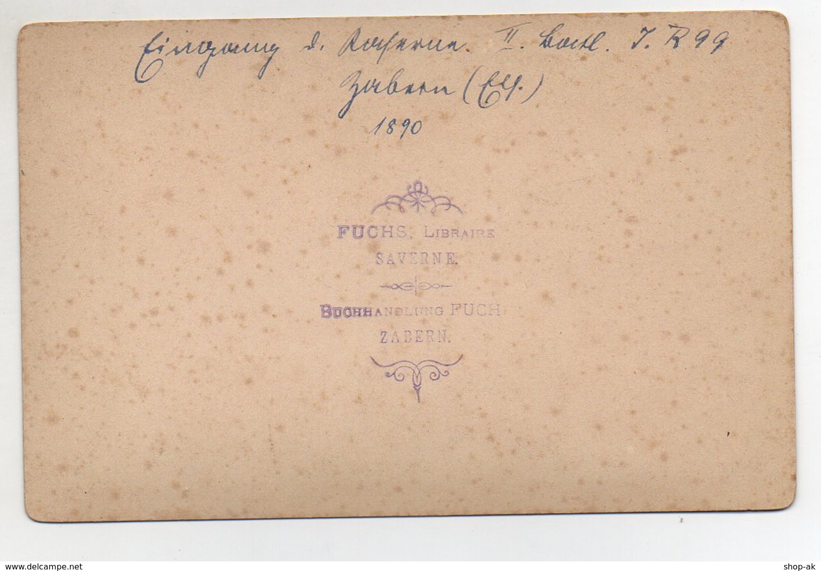 Y3284/ Kabinettfoto Zabern Elsaß  Kaserne 1890  16,5 X 10,5 Cm  - Other & Unclassified