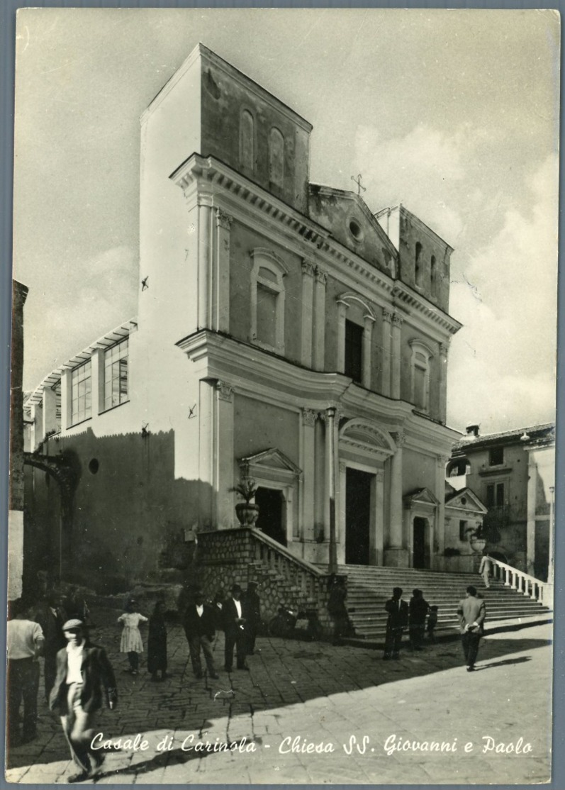 °°° Cartolina - Casale Di Carinola Chiesa Ss. Giovanni E Paolo Viaggiata °°° - Caserta