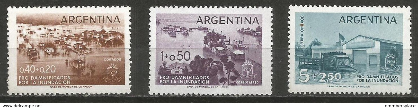 Argentina - 1958 Flood Disaster Relief MNH *   Sc B17 & CB13-4 - Unused Stamps