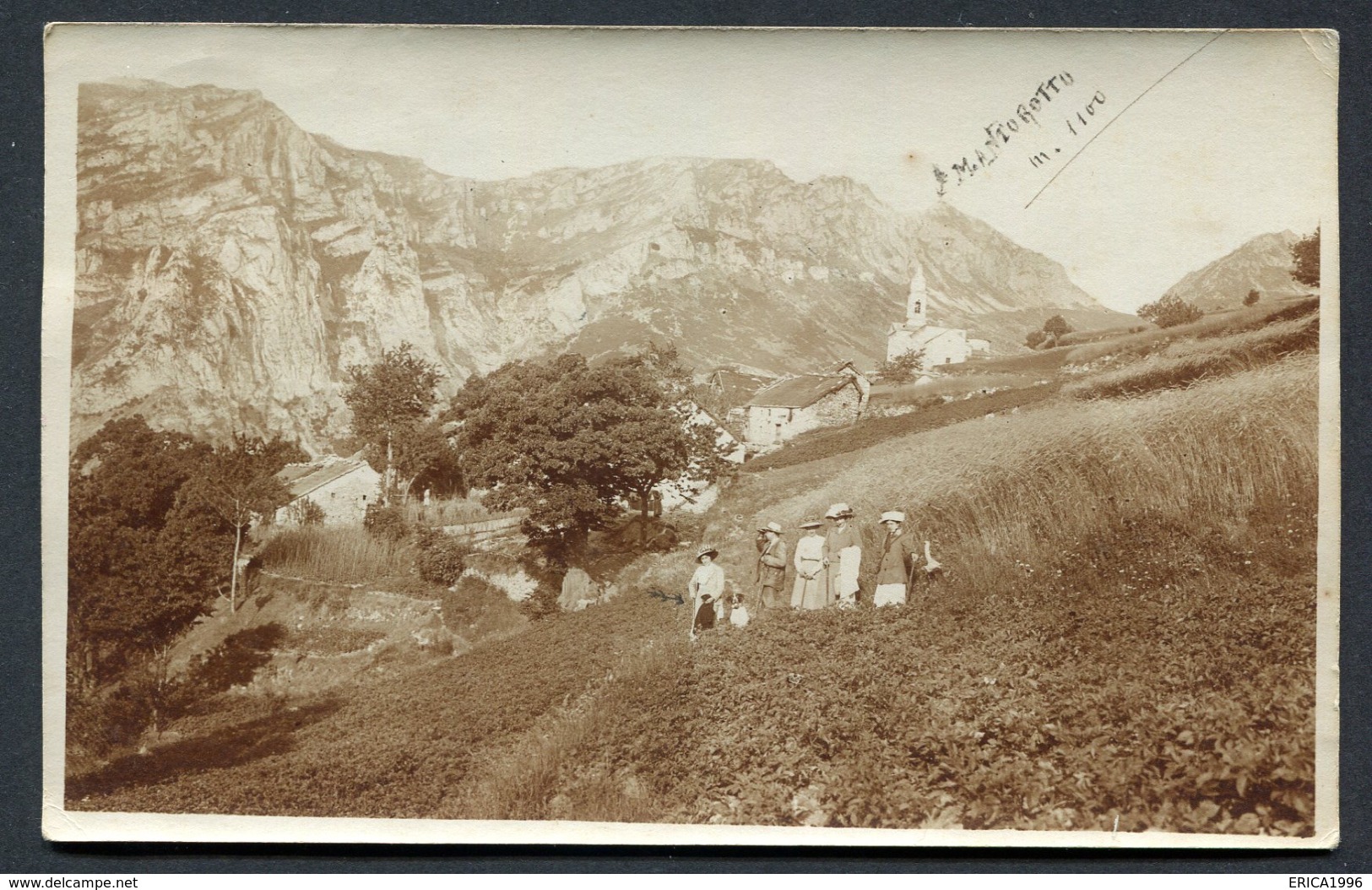 CV2946 GARESSIO (Cuneo CN) Gruppo In Gita In Valdinferno, Cartolina Fotografica, FP, Viaggiata 1913 Per Oneglia, Ottime - Cuneo