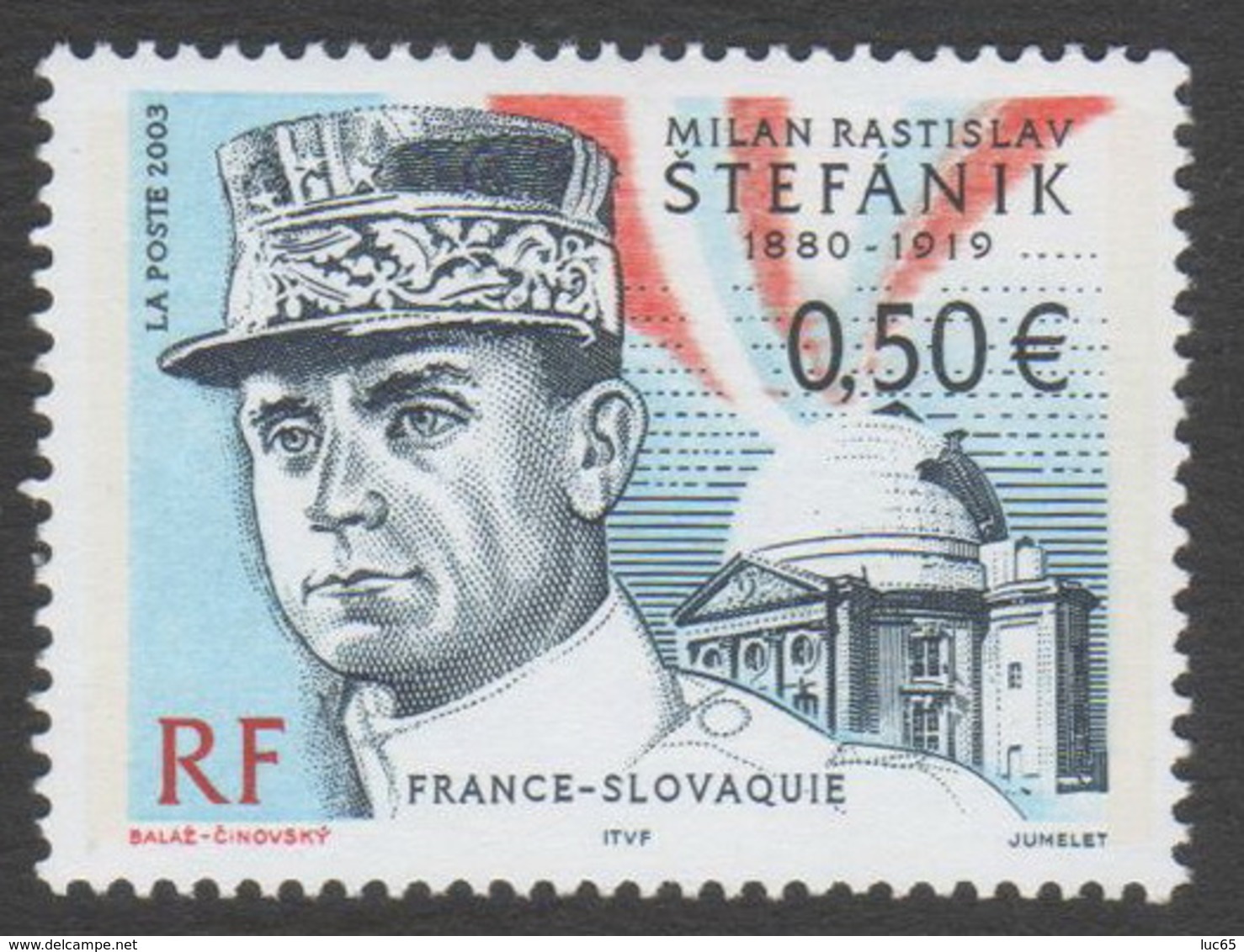 France  Neuf  Sans Charnière 2003 Célébrité  Milan Stefanik Politique Tchécoslovaquie  Slovaquie YT 3554 - Unused Stamps