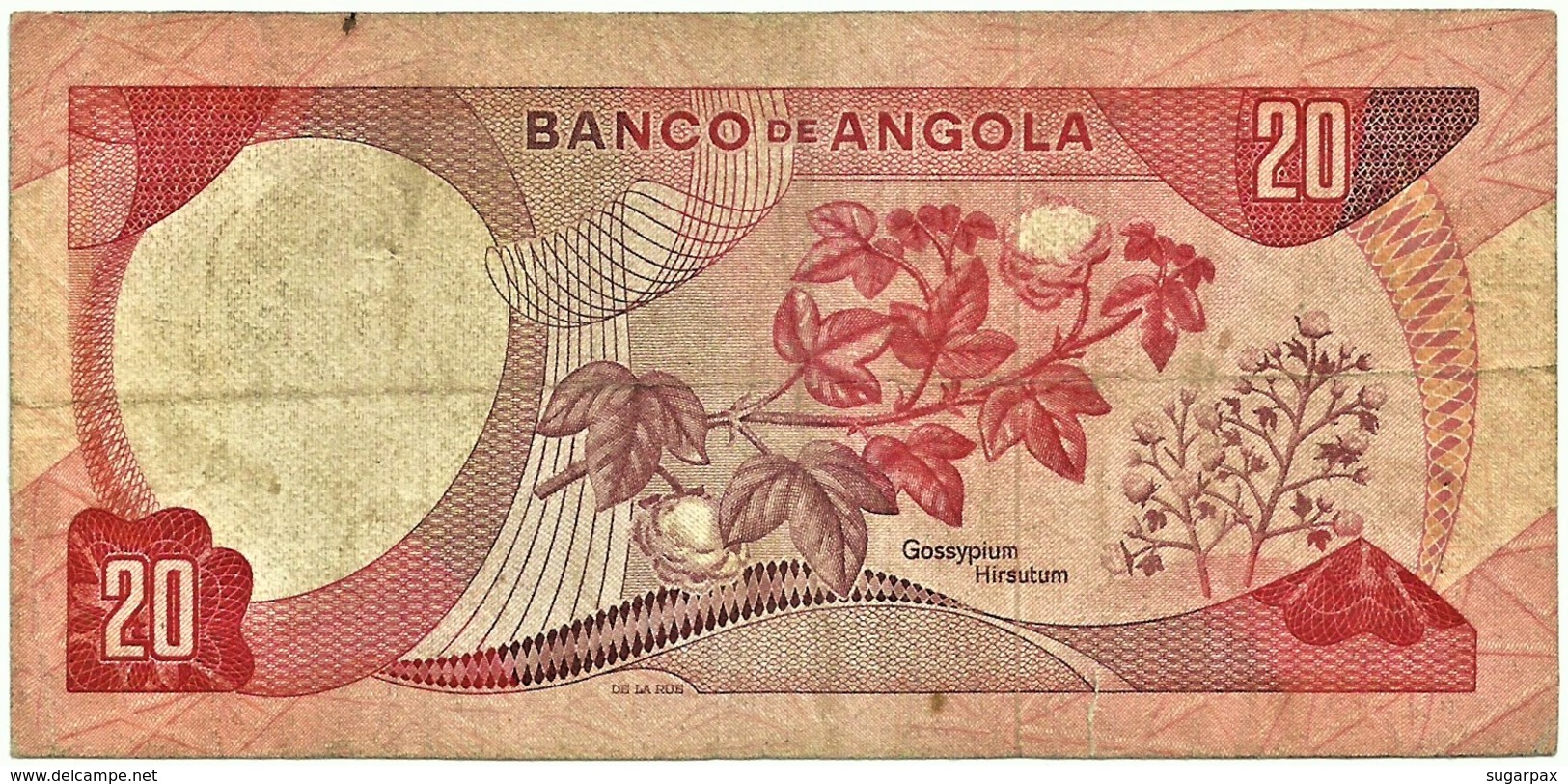 Angola - 20 Escudos - 24.11.1972 - Pick 99 - Série XG - Marechal Carmona - PORTUGAL - Angola