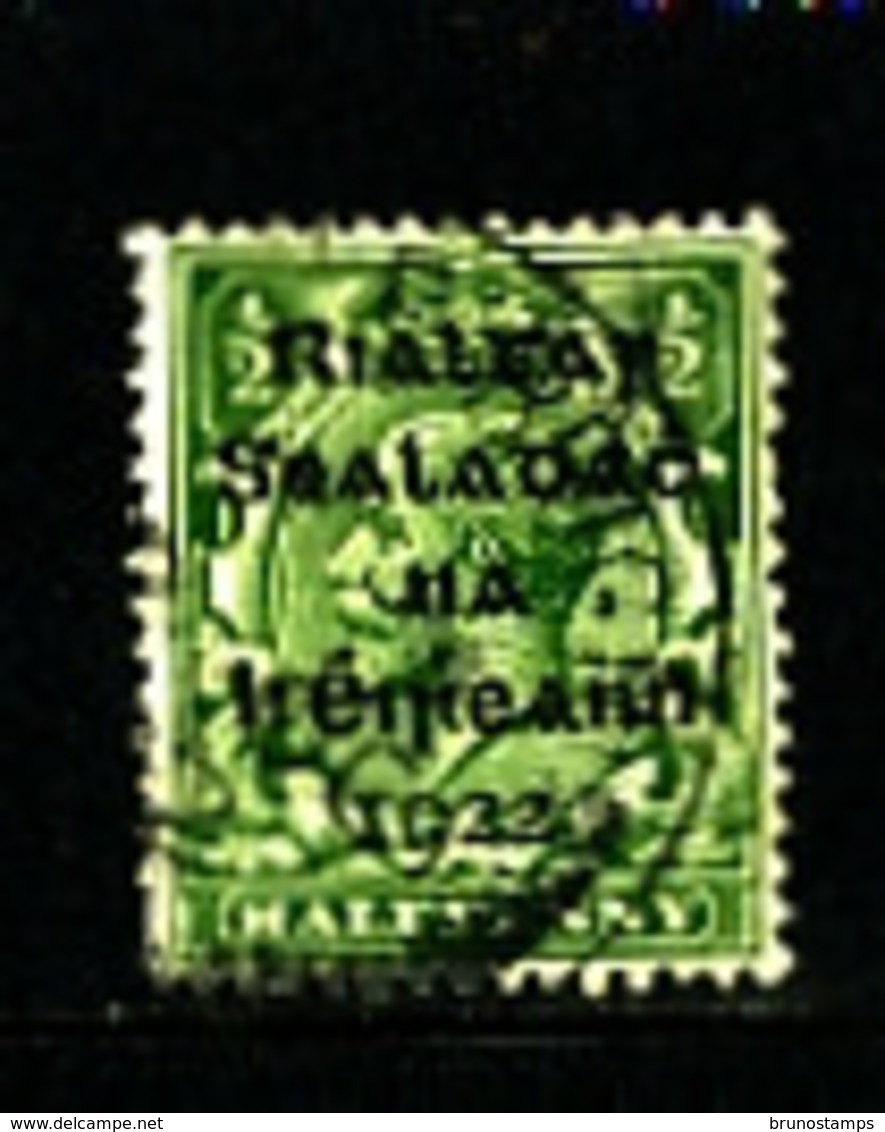 IRELAND/EIRE - 1922  1/2d OVERPRINTED DOLLARD  SG 1 FINE USED - Oblitérés