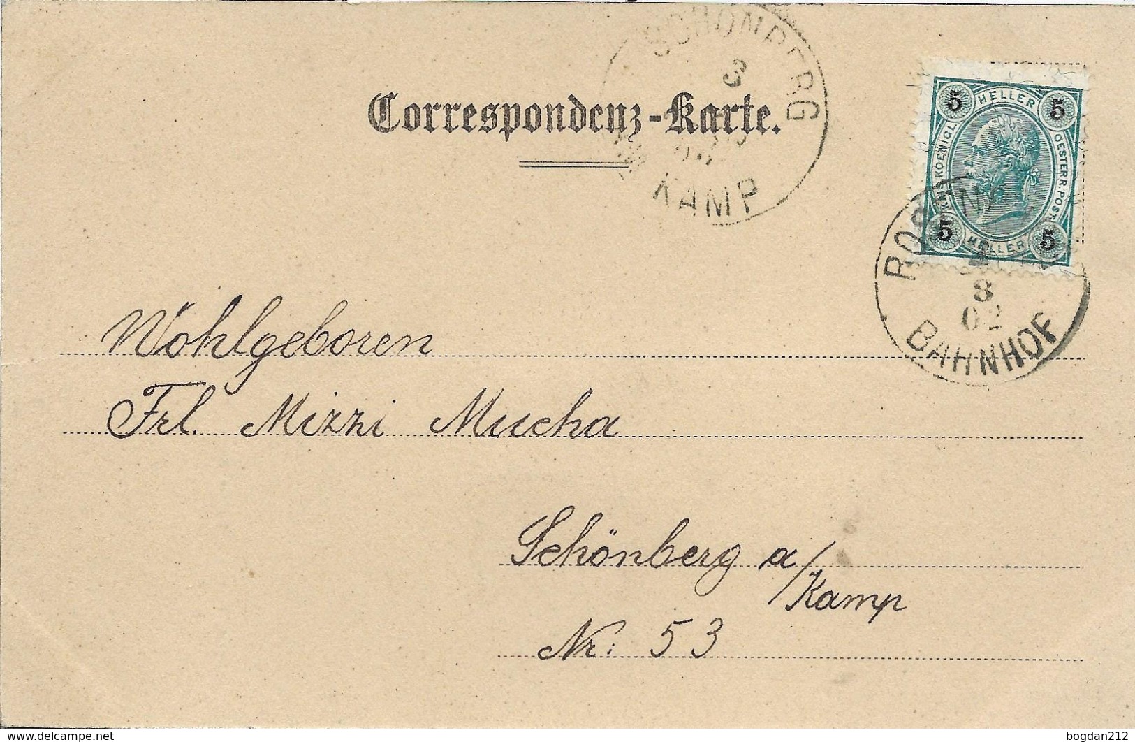 1902 - ROSENBURG-MOLD , Gute Zustand, 2 Scan - Horn