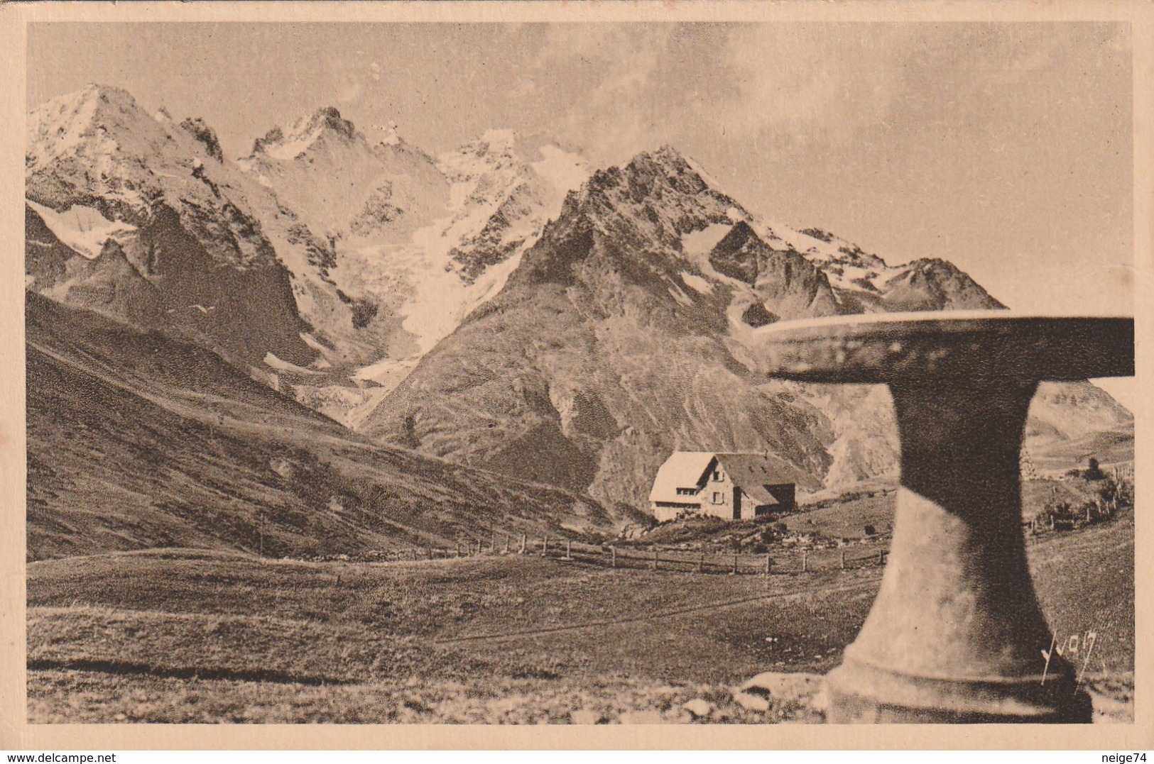 Carte Postale Ancienne Des Hautes-Alpes - Col Du Lautaret - La Table D'orientation, Le Jardin Et Le Musée Alpin.... - Sonstige & Ohne Zuordnung