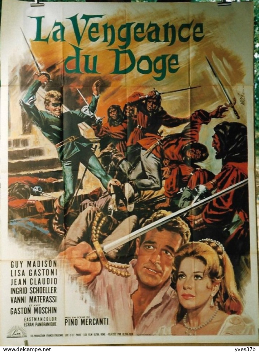 La Vengeance Du Doge G. Madison, Lisa Gastoni...1963 - Affiche 120x160 - TTB - Affiches & Posters