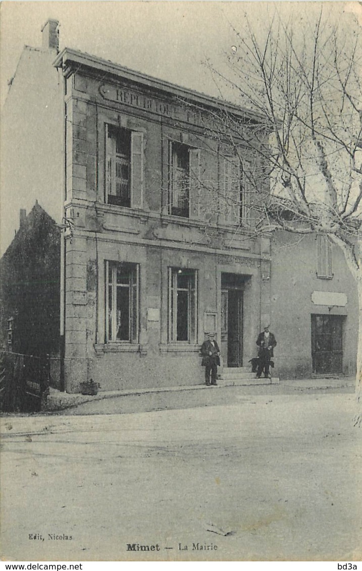 TIMBRE EXPOSITION COLONIALE SEPIA 271 SEUL + VIGNETTE EVE - SUR  CPA  RARE - MIMET - LA MAIRIE - 1921-1960: Période Moderne