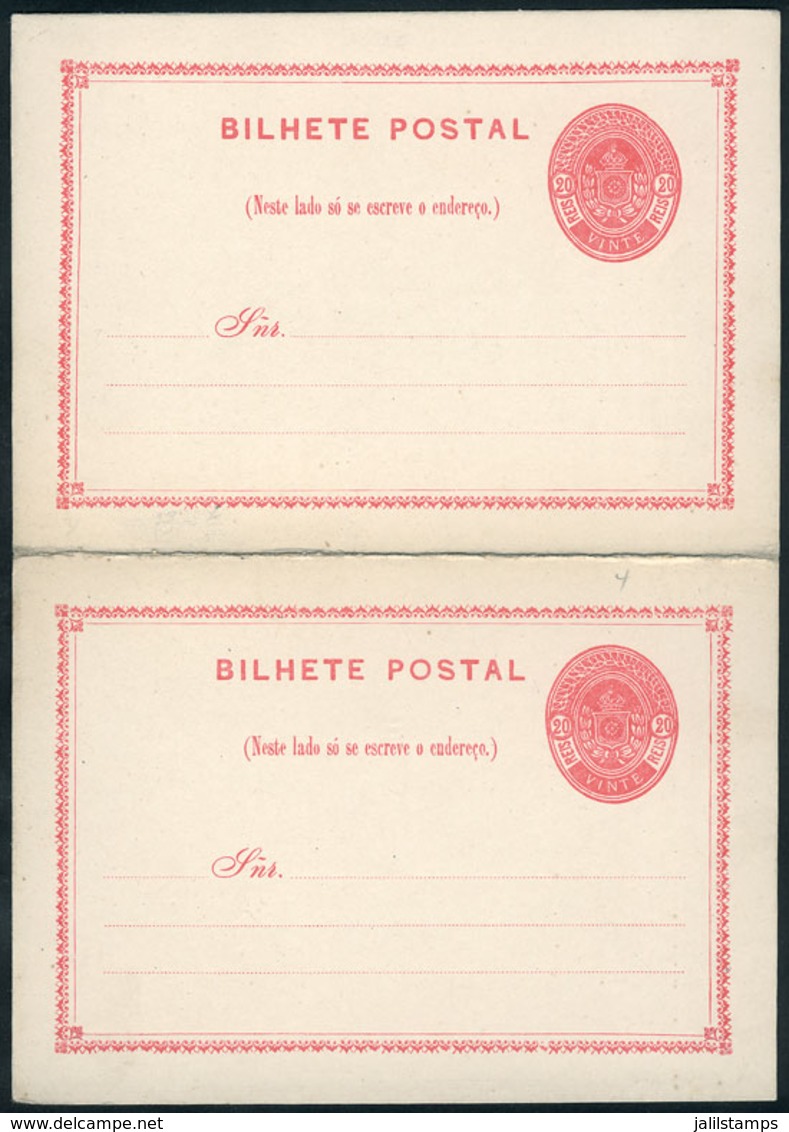 BRAZIL: RHM.BP-6, Unused Double Postal Card, Excellent Quality, RHM Catalog Value 100Rs. - Interi Postali