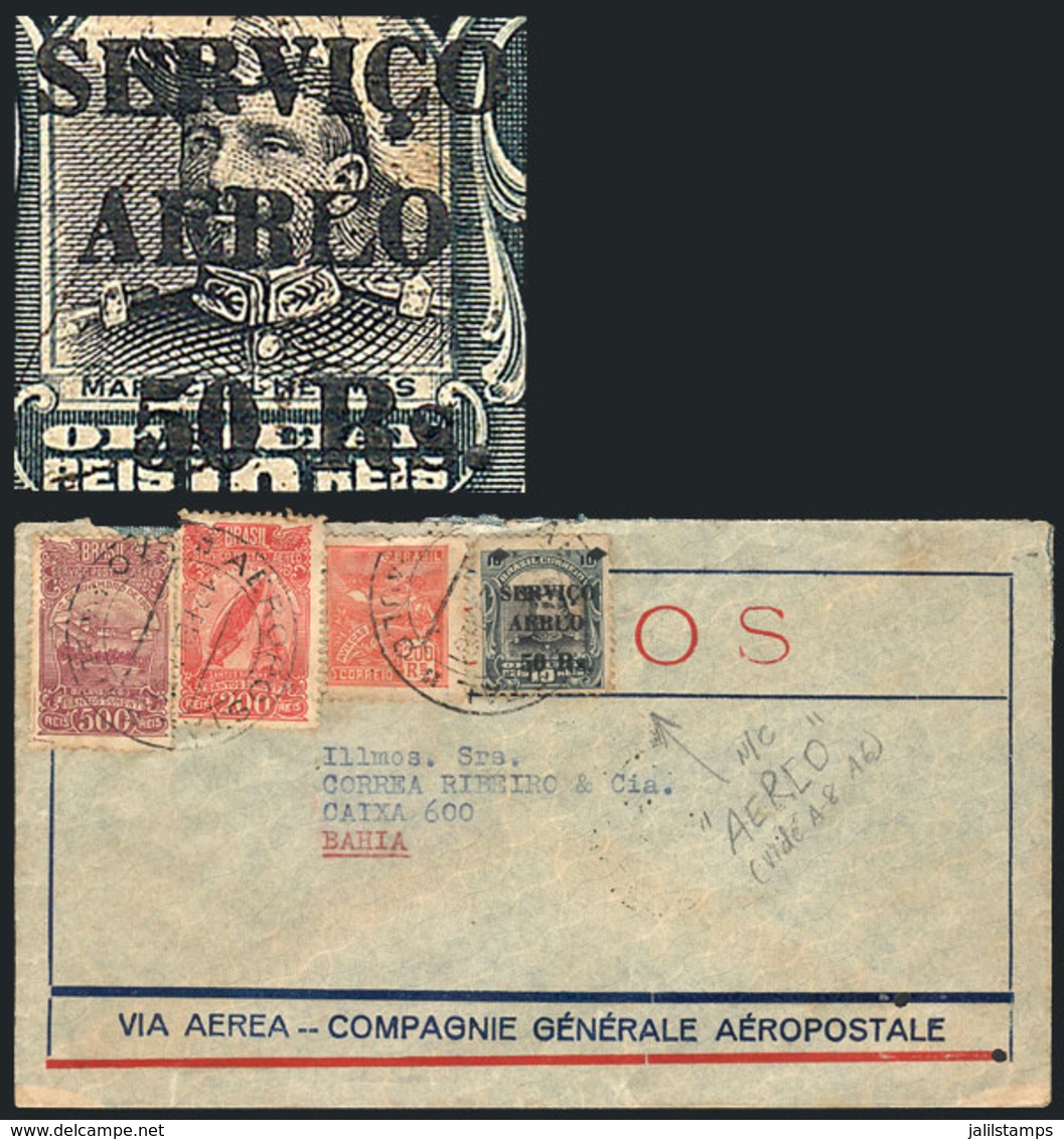 BRAZIL: Airmail Cover Sent From Sao Paulo To Bahia On 12/FE/1931, Franked By RHM.A-1 With "AERCO" Variety + Other Values - Lettres & Documents