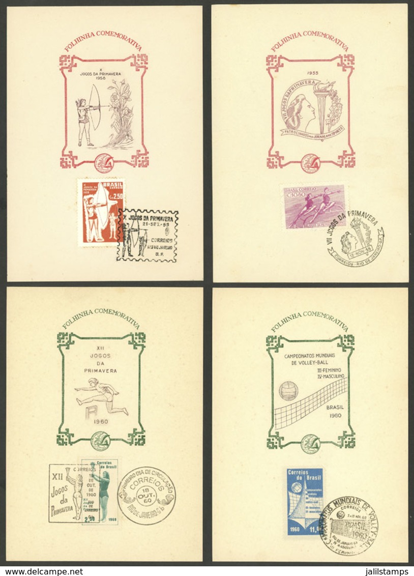 BRAZIL: 16 Covers Or Cards With Very THEMATIC Frankings And Postmarks, Fine To VF General Quality! IMPORTANT: Please Vie - Collections, Lots & Series