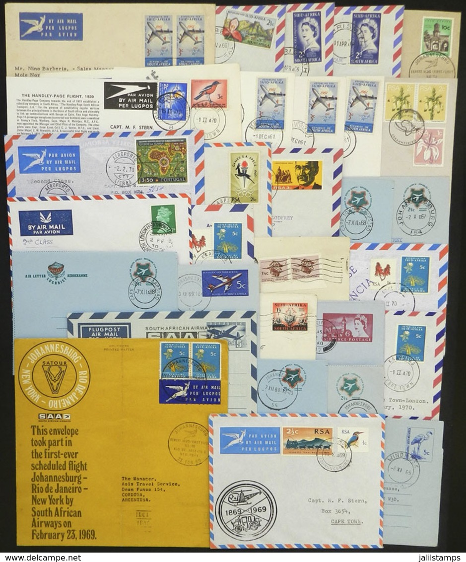 SOUTH AFRICA: Over 30 Covers Used Mainly In 1960s, Almost All Are FIRST FLIGHTS Or Special Flights, The General Quality  - Covers & Documents