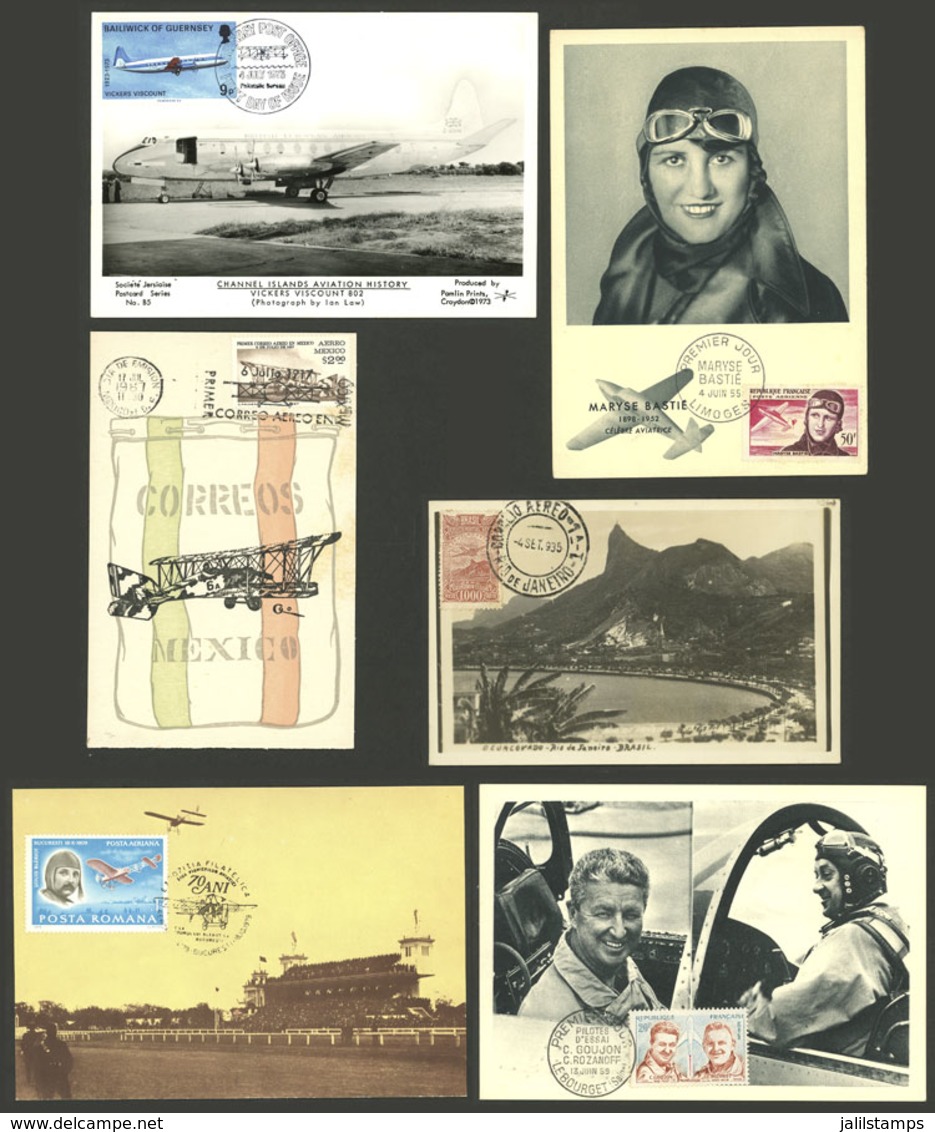 WORLDWIDE: TOPIC AVIATION: Over 30 MAXIMUM CARDS Of Varied Countries, Very Fine General Quality! IMPORTANT: Please View  - Sonstige & Ohne Zuordnung