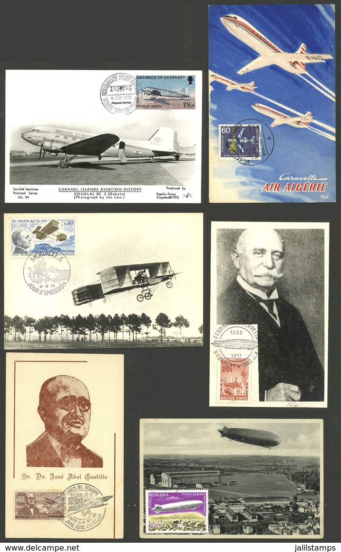 WORLDWIDE: TOPIC AVIATION: Over 30 MAXIMUM CARDS Of Varied Countries, Very Fine General Quality! IMPORTANT: Please View  - Sonstige & Ohne Zuordnung