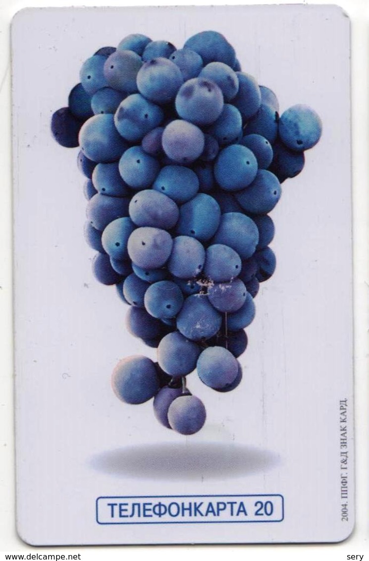 Russia 1 Phonecard Grape - Alimentazioni