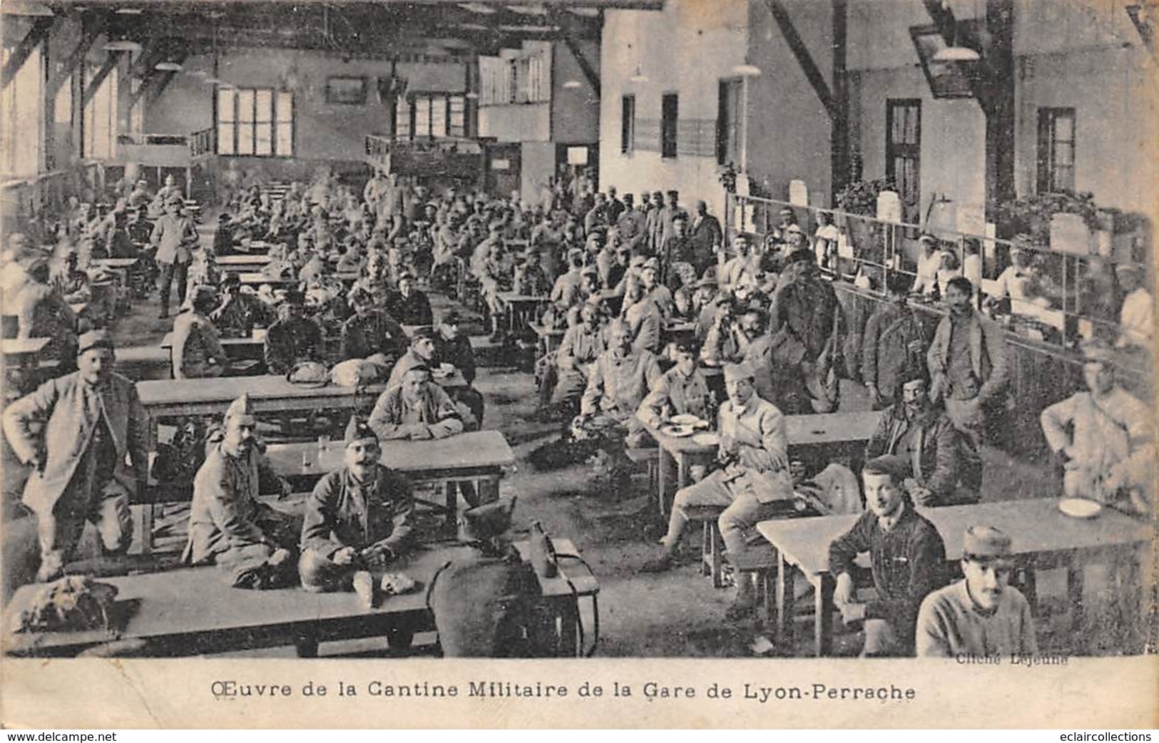 Lyon         69         Cantine Militaire De La Gare De Lyon Perrache        (voir Scan) - Andere & Zonder Classificatie