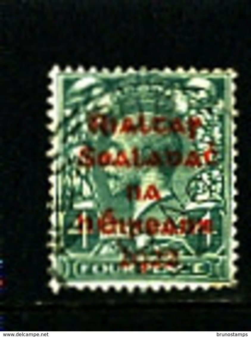 IRELAND/EIRE - 1922  4d  OVERPRINTED DOLLARD IN RED  SG 6a  FINE USED - Usati