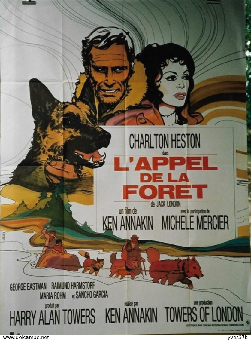 L' Appel De La Forêt Charleton Heston, M. Mercier...1972 - Affiche 120x160 - TTB - Manifesti & Poster