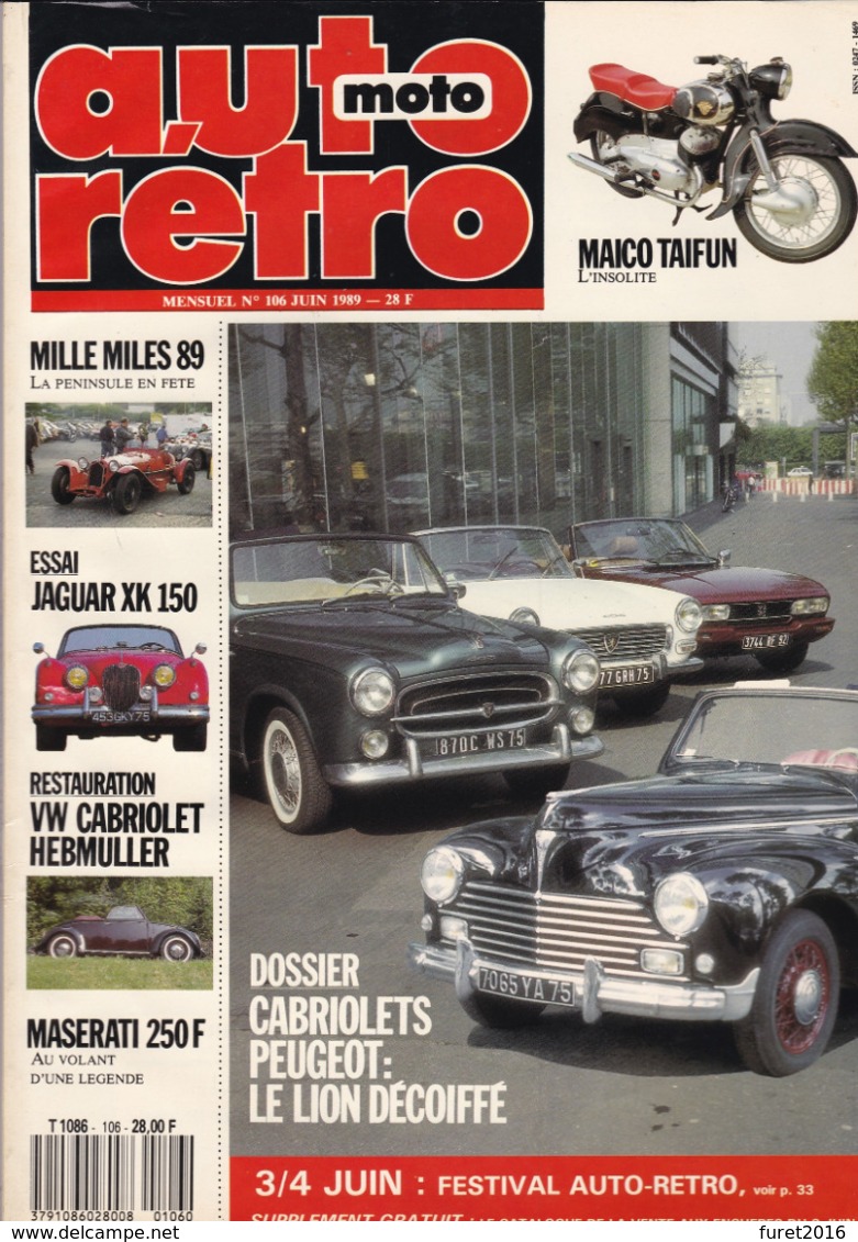 REVUE AUTO :  AUTO MOTO RETRO N° 106  ( D Autres N° Disponibles Me Contacter ) - Auto/Moto