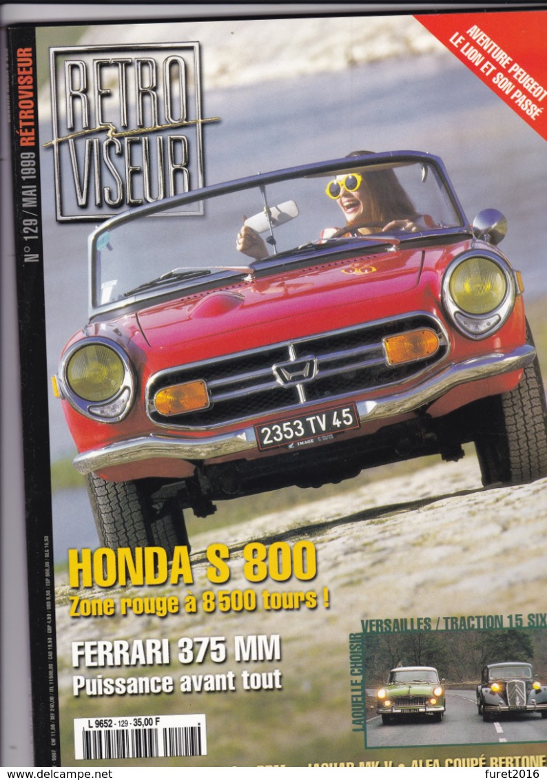 REVUE Auto  :   RETROVISEUR  N° 129    ( D Autres N° Disponibles Me Contacter ) - Auto/Motorrad