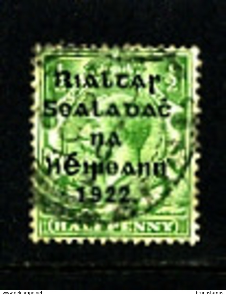 IRELAND/EIRE - 1922  1/2d  OVERPRINTED THOM  WIDER DATE  SG 47 FINE USED - Oblitérés