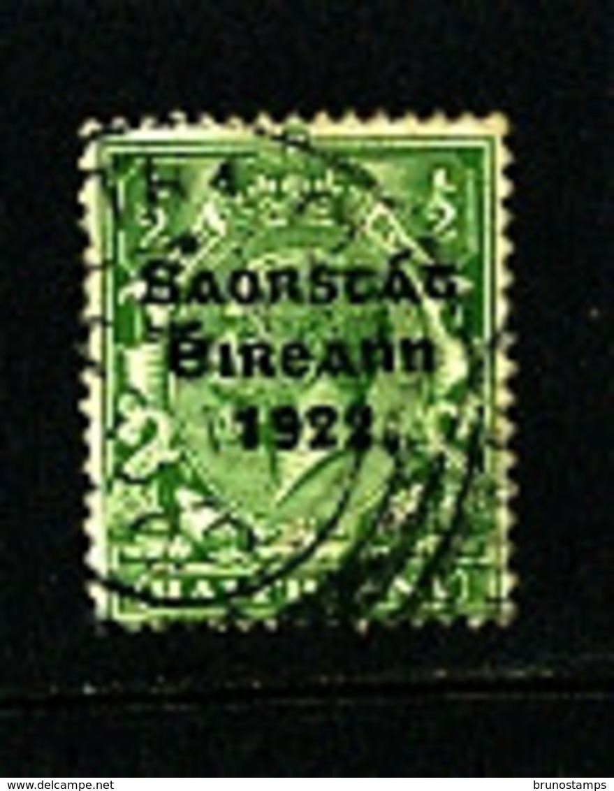 IRELAND/EIRE - 1922   FREE STATE  1/2d  SG 52 FINE USED - Usati