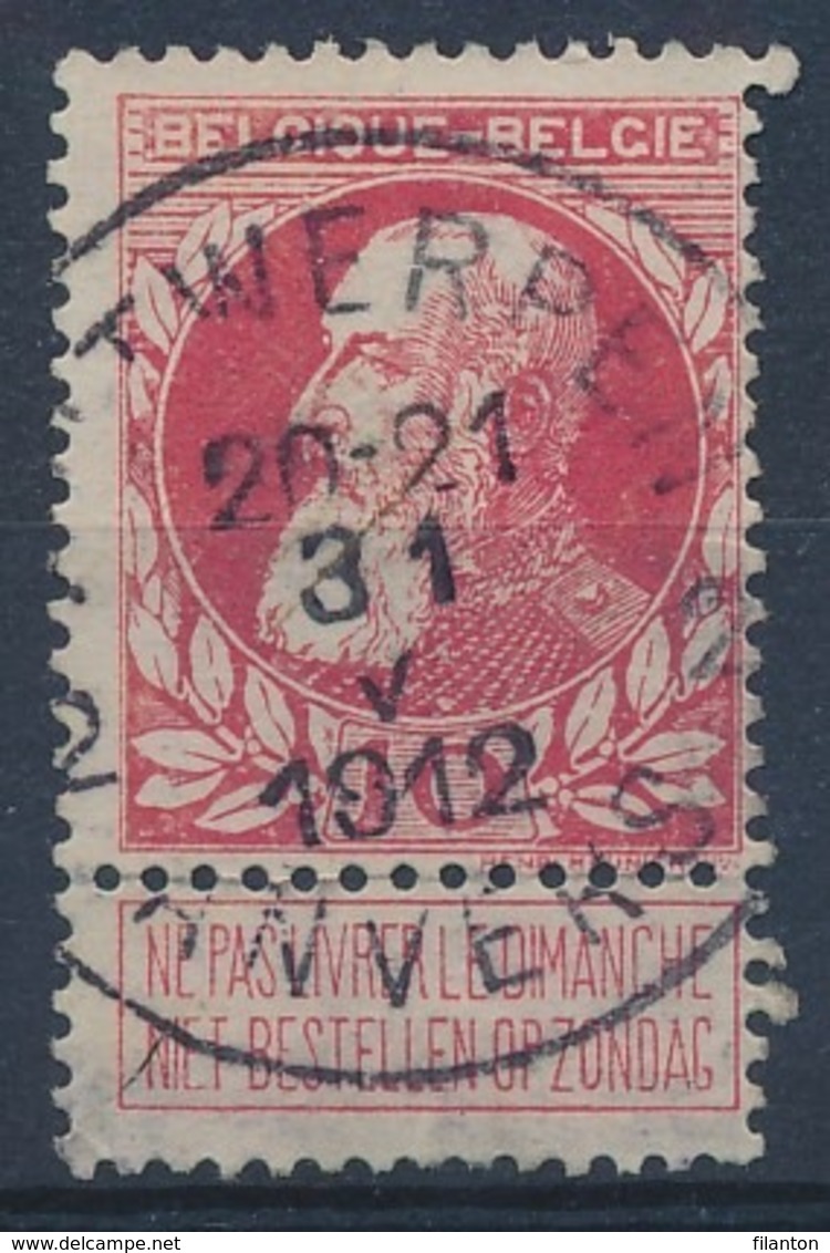 BELGIE - OBP Nr 74 - Cachet "ANTWERPEN - ANVERS 2" - (ref. ST 1215) - 1905 Grosse Barbe