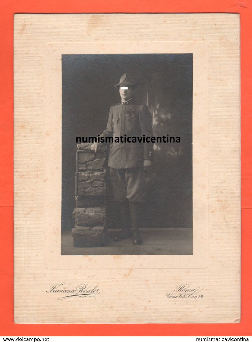 Alpini Bella Foto Su Cartoncino Rigido Prime Decadi Del '900 - Guerra, Militari