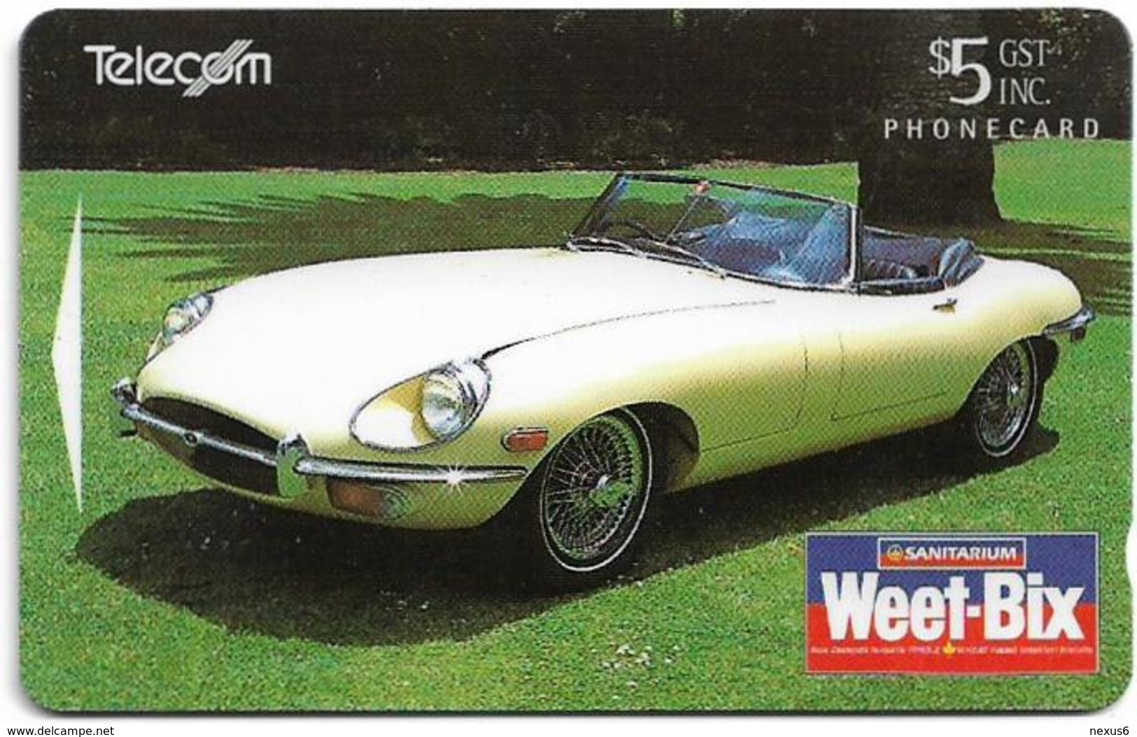 New Zealand - Advertising Cards - Classic Cars '95 - 1969 E-Type Jaguar, 1995, 5$, 23.000ex, Used - Neuseeland