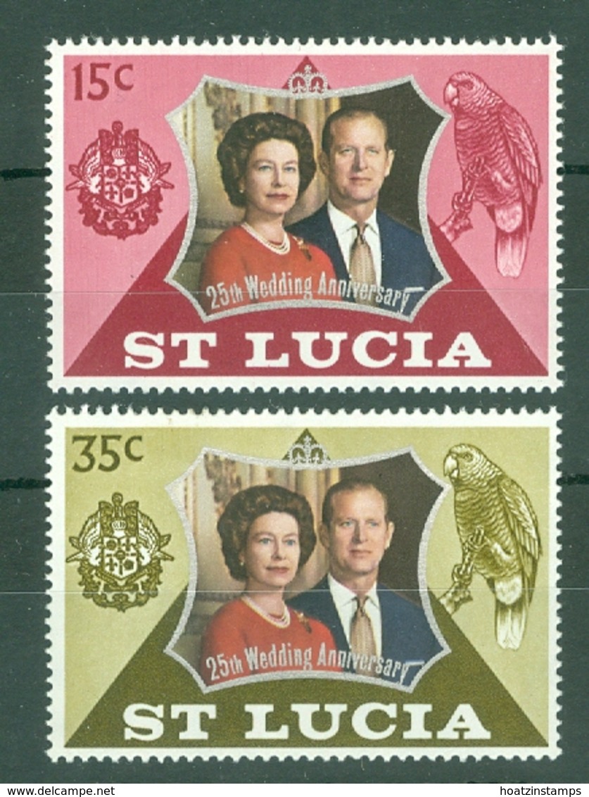 St Lucia: 1972   Royal Silver Wedding   MNH - St.Lucia (1979-...)