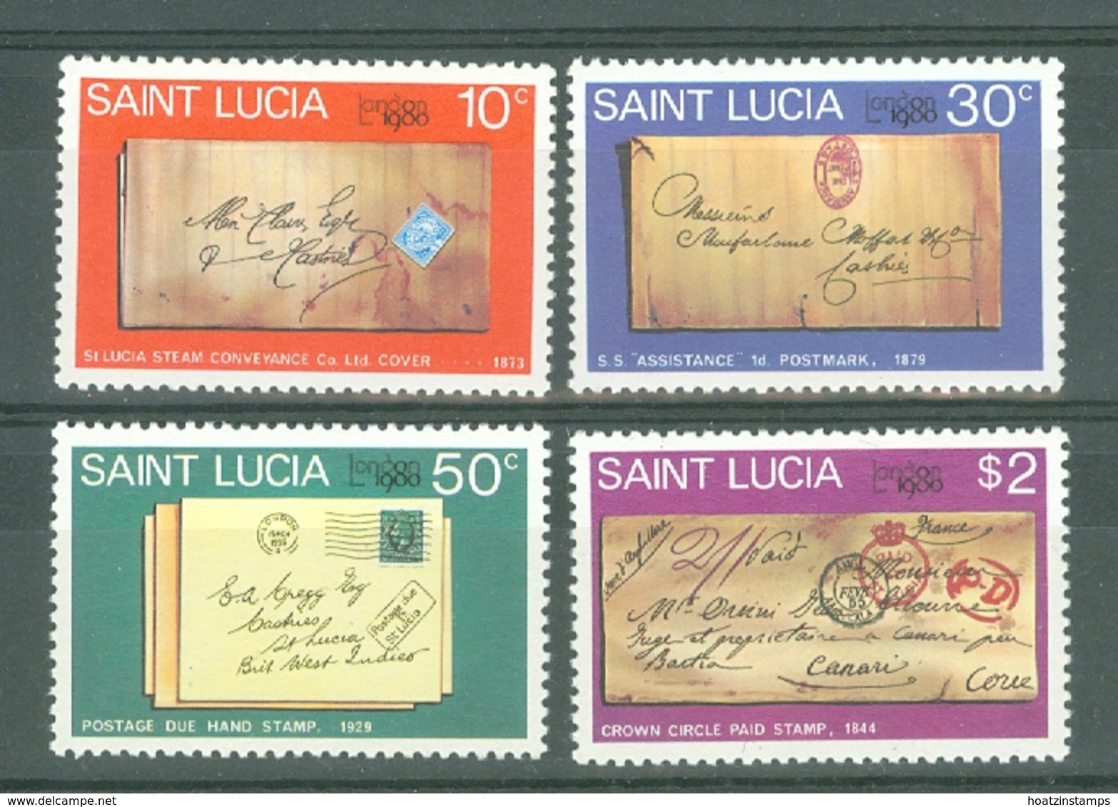 St Lucia: 1980   London 1980 International Stamp Exhibition    MNH - St.Lucia (1979-...)