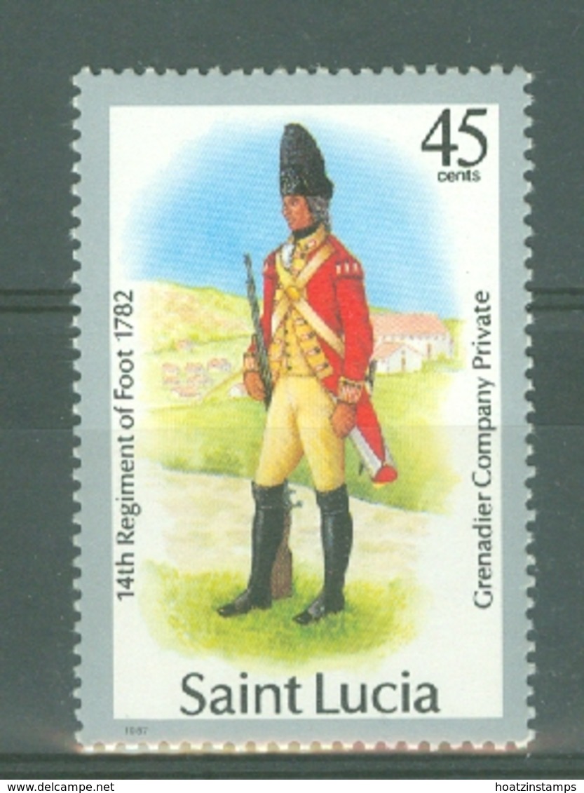 St Lucia: 1985   Military Uniforms  SG803   45c    MNH - St.Lucia (1979-...)