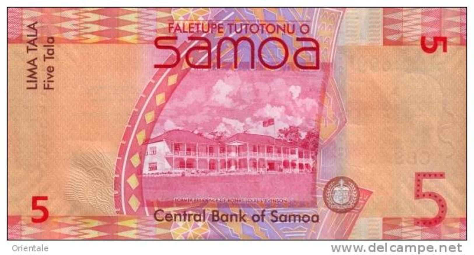 SAMOA P. 38b 5 T 2012 UNC - Samoa