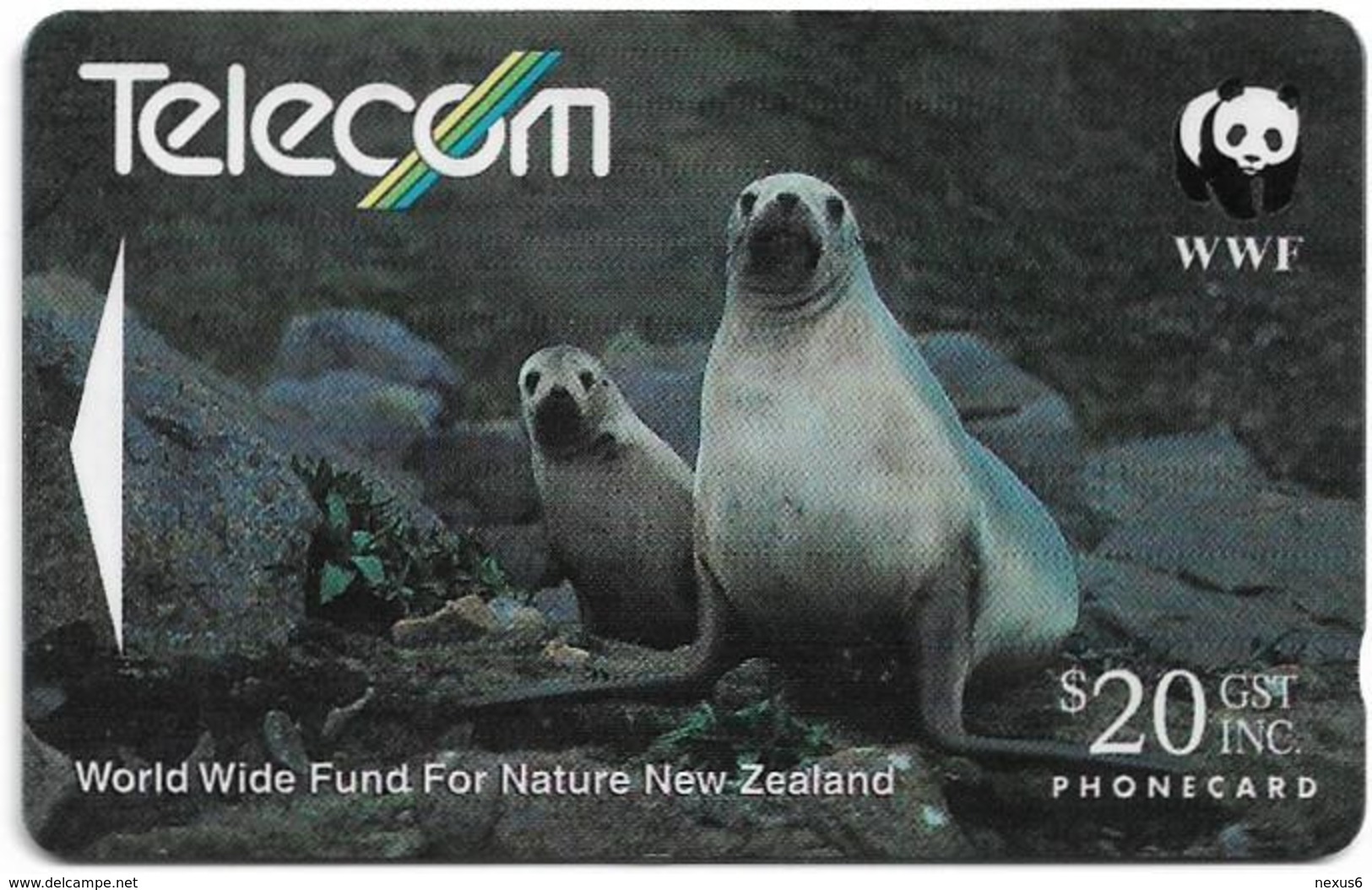 New Zealand - General Cards - Hooker's Sea Lion (Reverse C), 141DO, 1993, Used - Neuseeland