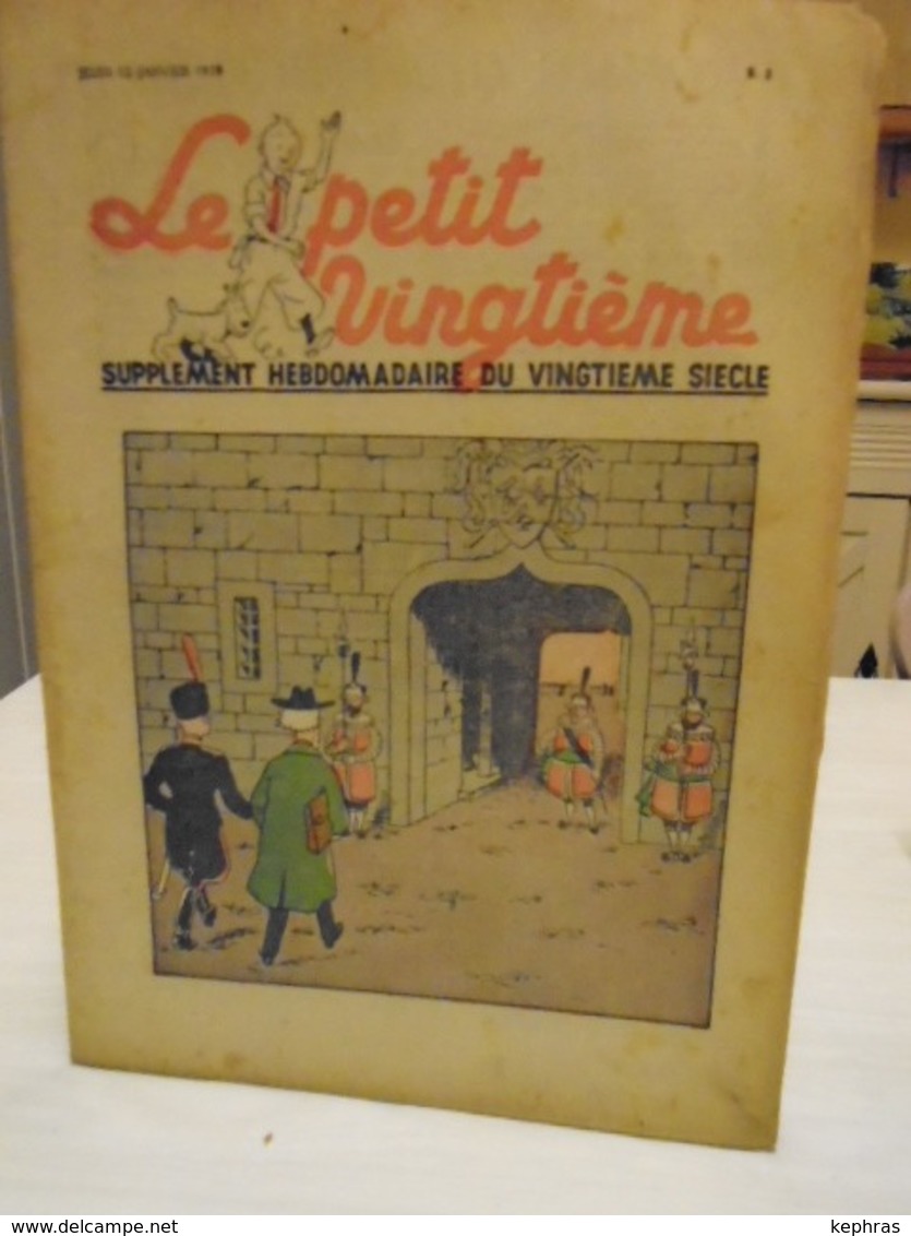 -HERGE - TINTIN - Le Petit Vingtième - N° 2 - 12 Janvier 1938 - Bon Etat - QQ Petits Défauts - Hergé