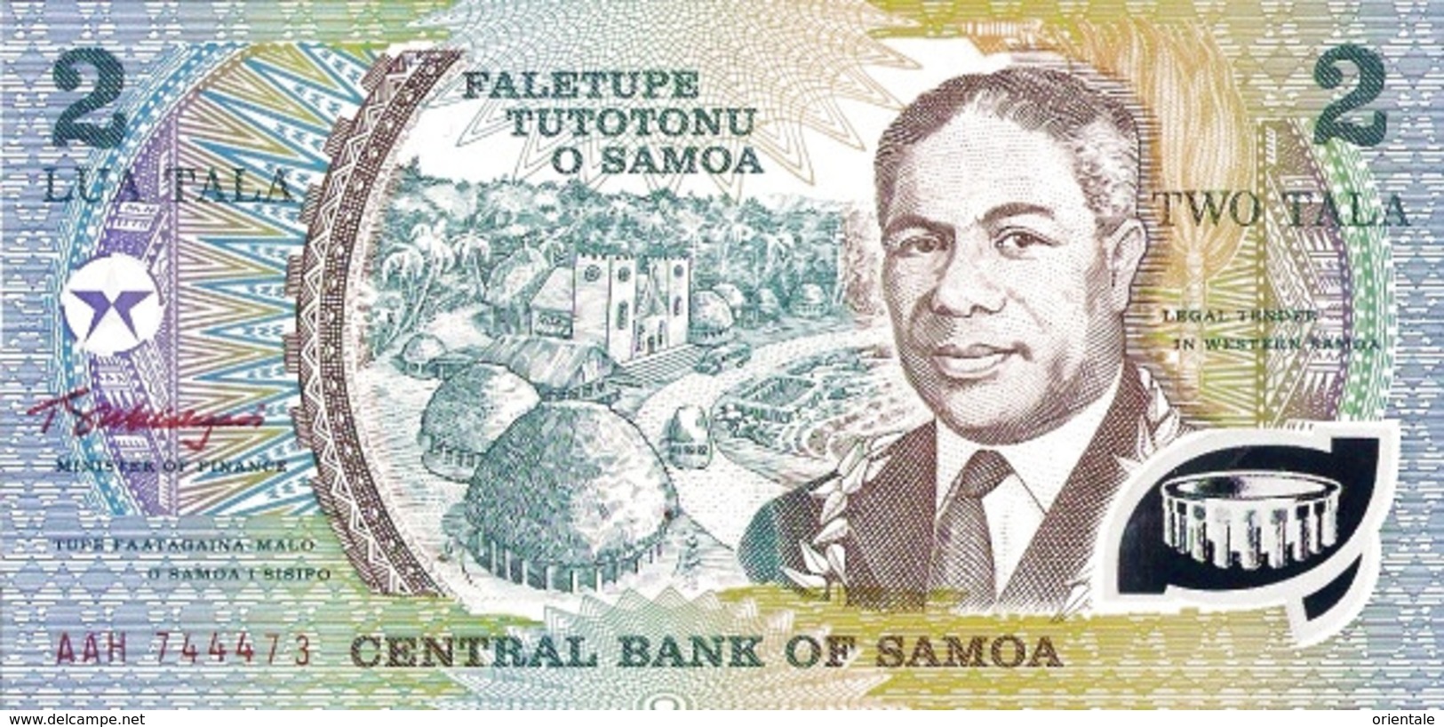 SAMOA P. 31e 2 T 1990 UNC - Samoa