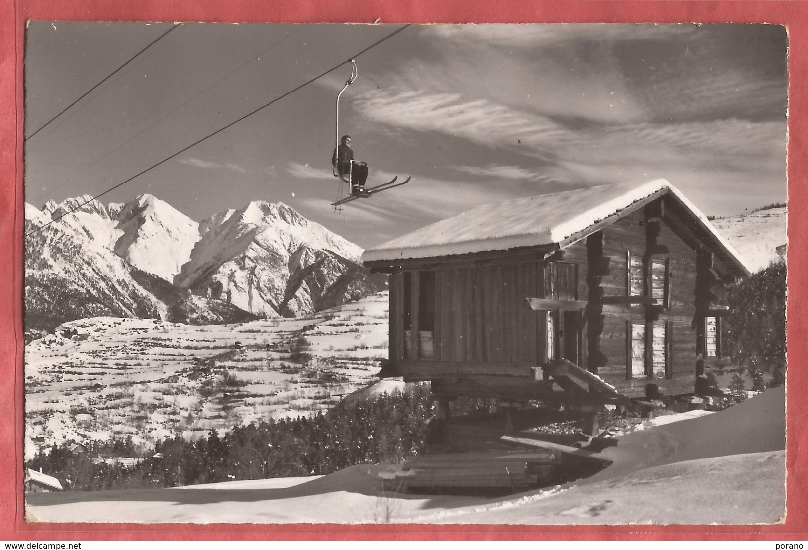 Sesselbahn Unterbäch-Brandalp Im Goms - 1963 - Photo Klopfenstein, Adelboden - Goms