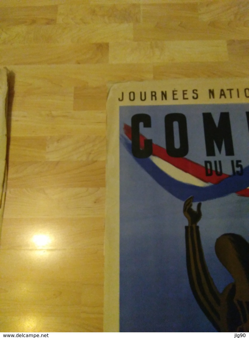 COMPIEGNE 1946 , 120*78cm Union Française Des Anciens Combattants, Fédé. Nationale Des Prisonniers De Guerre, Des Déport - 1939-45